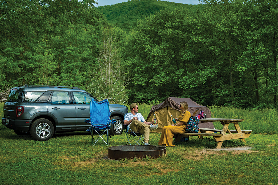 Devils Backbone Camp, in Roseland, Virginia, offers camping with amenities.