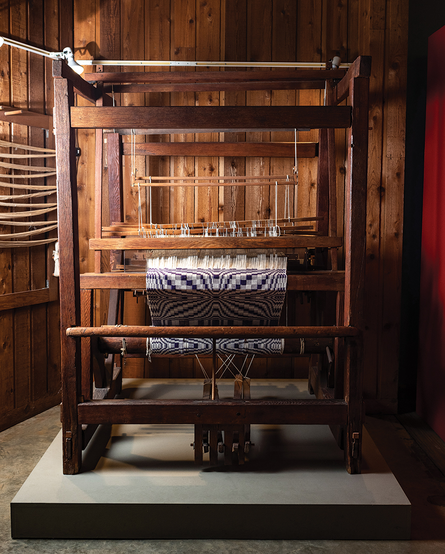 Women in Brittain’s Cove, where Goodrich established a mission, worked on looms much like this one.