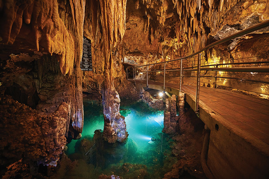 Virginia’s Luray Caverns is the largest on the East Coast.