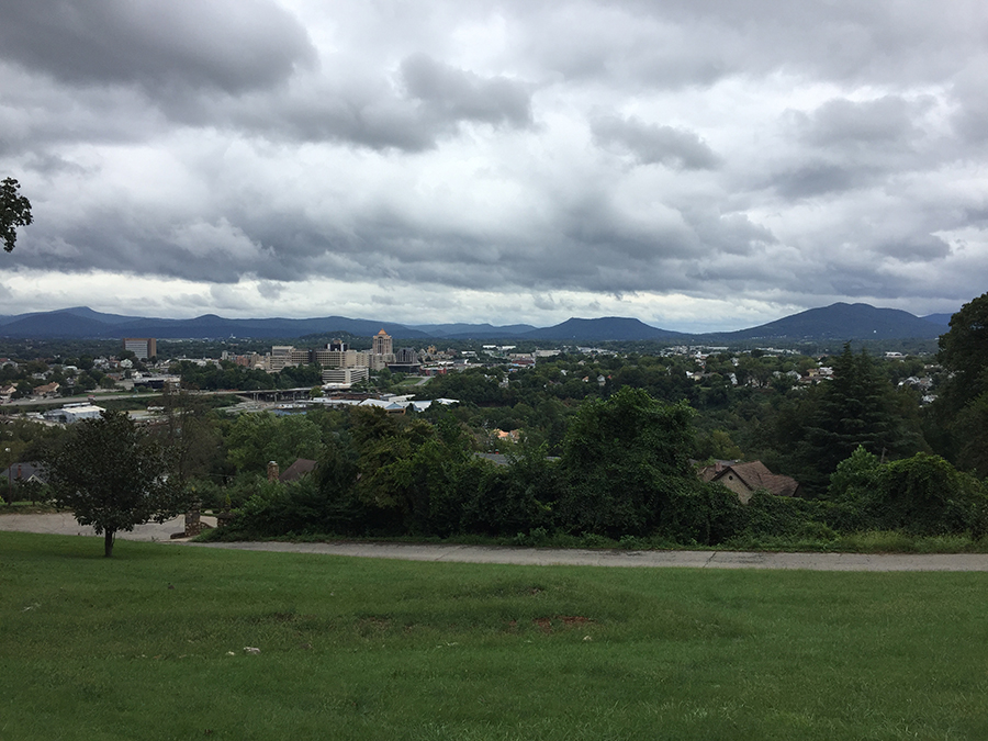 View is upon Roanoke from near the bottom of the Loop Road.
