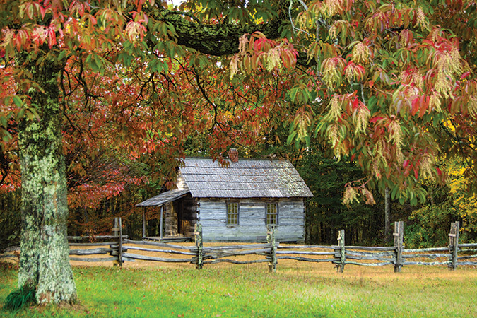 The Hensley Settlement School House is at the Cumberland Gap National Historical Park on the Kentucky side. You can either hike up to it or join a tour and ride up with the National Park Service.