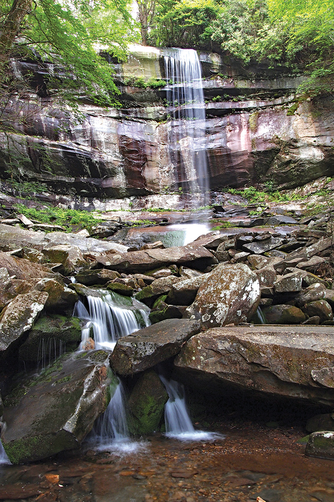 At 80 feet, Rainbow Falls is the tallest single-drop falls in the park.
