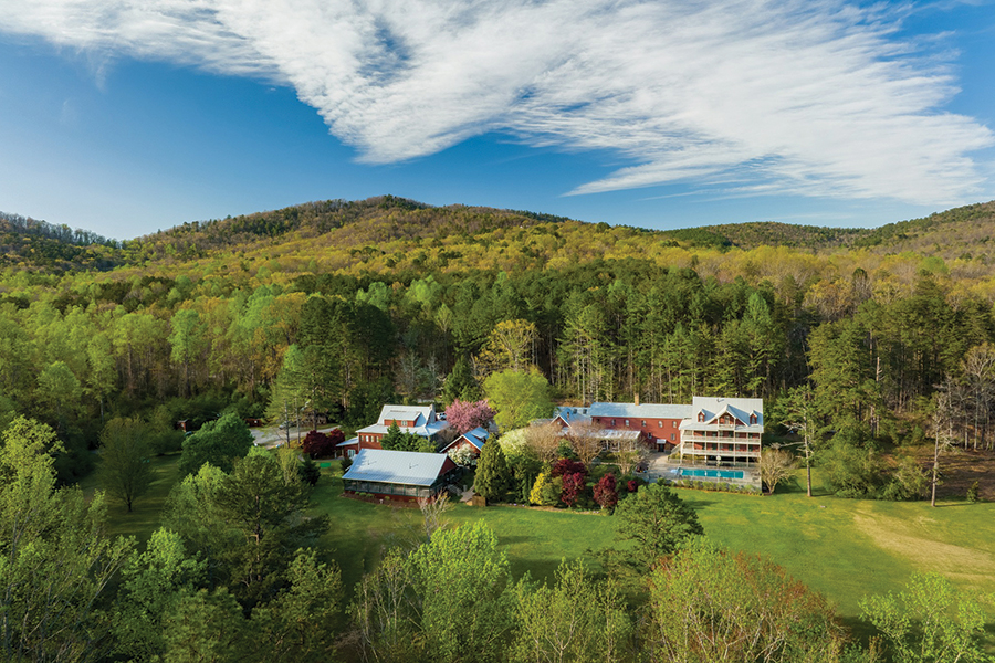 Glen-Ella Springs Inn, in Clarkesville, Georgia, has been a mountain destination since the late 19th century.
