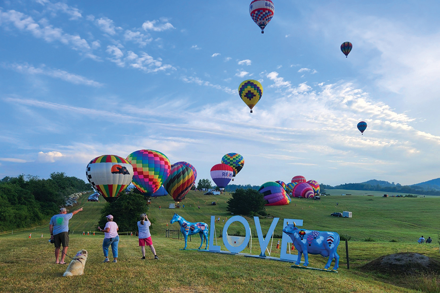 Balloons Over Rockbridge, July 6-7, Lexington, Virginia.