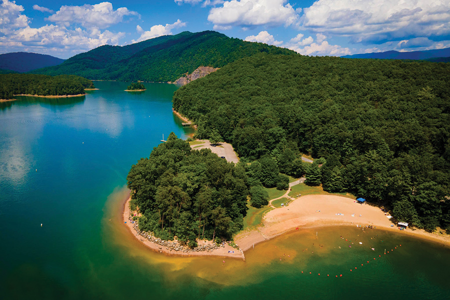 Lake Moomaw, in Virginia’s Allegheny Highlands, is the site of the region’s annual Lake Moomaw Swim each August. From the photographer: “Lake Moomaw has been a part of my life since, well . . . childhood. Being born and raised in Alleghany County, my father and I visited the lake for fishing and boating trips that I still hold dear. Giving my children the same experience in such a beautiful place makes Lake Moomaw just that more special!"