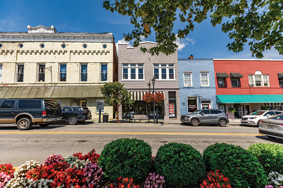Downtown Lewisburg, West Virginia, is famous for its larger-than-its-size array of shopping and dining.