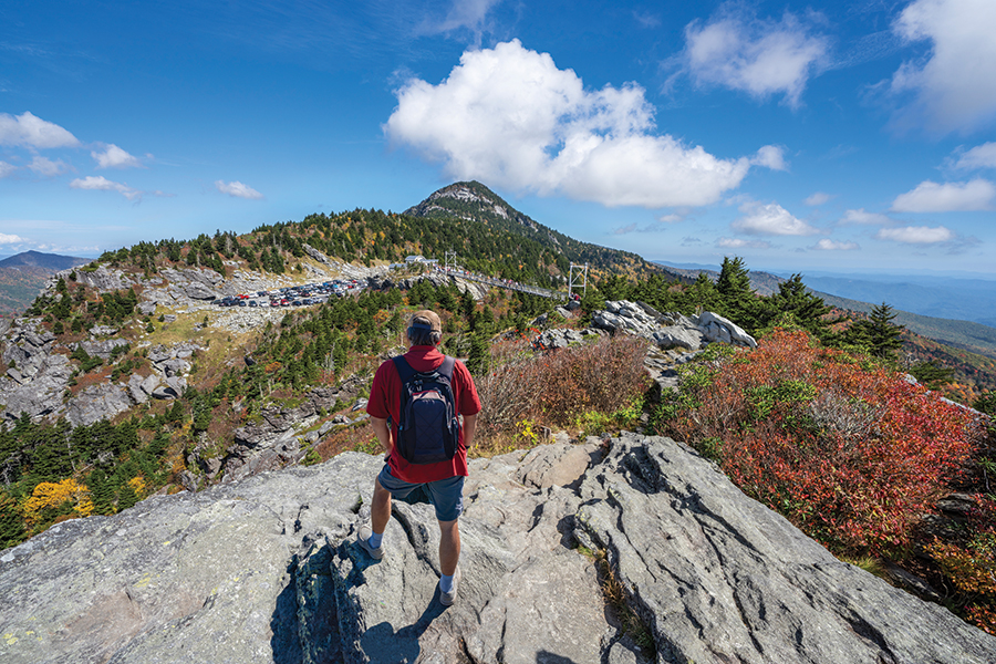 Fall color abounds around Grandfather Mountain, North Carolina.
