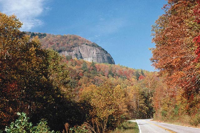 When water freezes on the granite surface, it reflects the sun like a mirror.