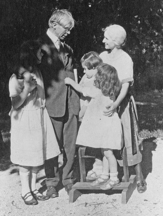 Carl and Paula Sandburg had three daughters: Helga, Margaret and Janet.