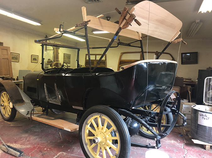 The last remaining 1918 Kline Kar is undergoing preservation for the Virginia Museum of History and Culture in Richmond.