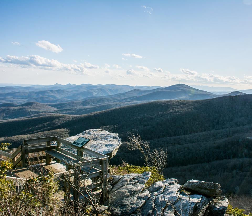 Rough Ridge view on the Blue Ridge Parkway.