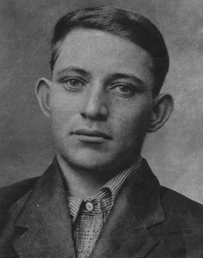 Mugshot from the West Virginia State Penitentiary, ca. 1918, when Wood was 25.