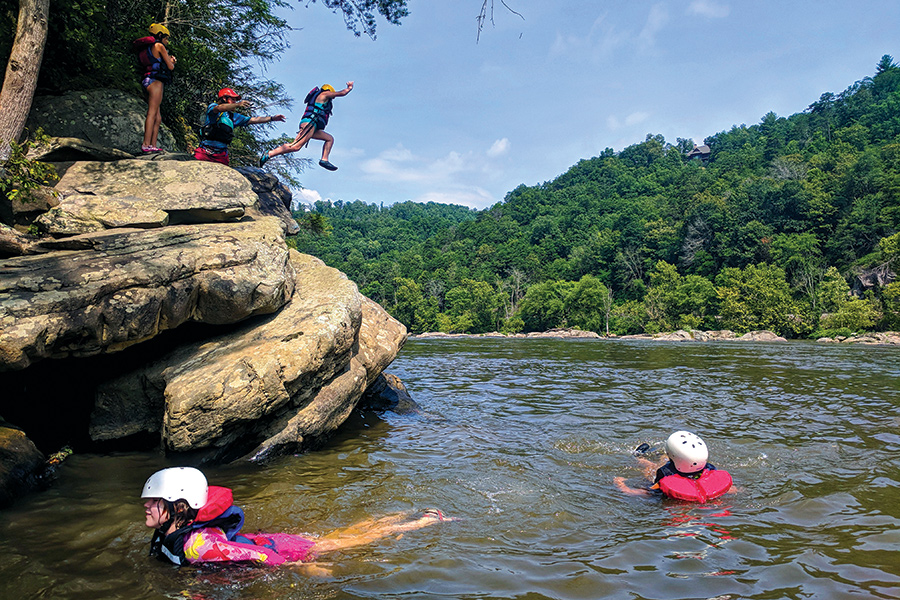 More than 100 years after the Great Flood, mountain folk are once again recreating in the French Broad.