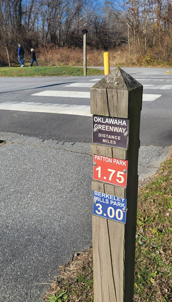 Markers every quarter mile make it easy to track progress.

