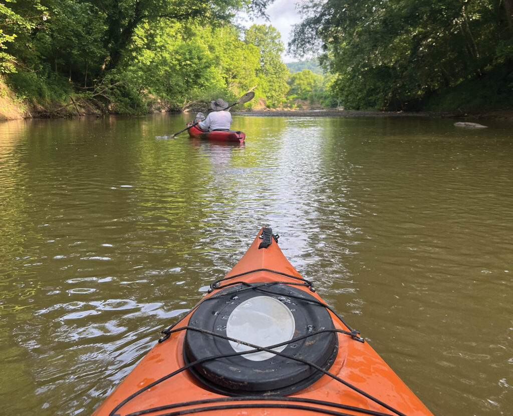 A float in Kentucky’s Red River Gorge features manageable class II rapids. ©Courtesy of kentucky tourism