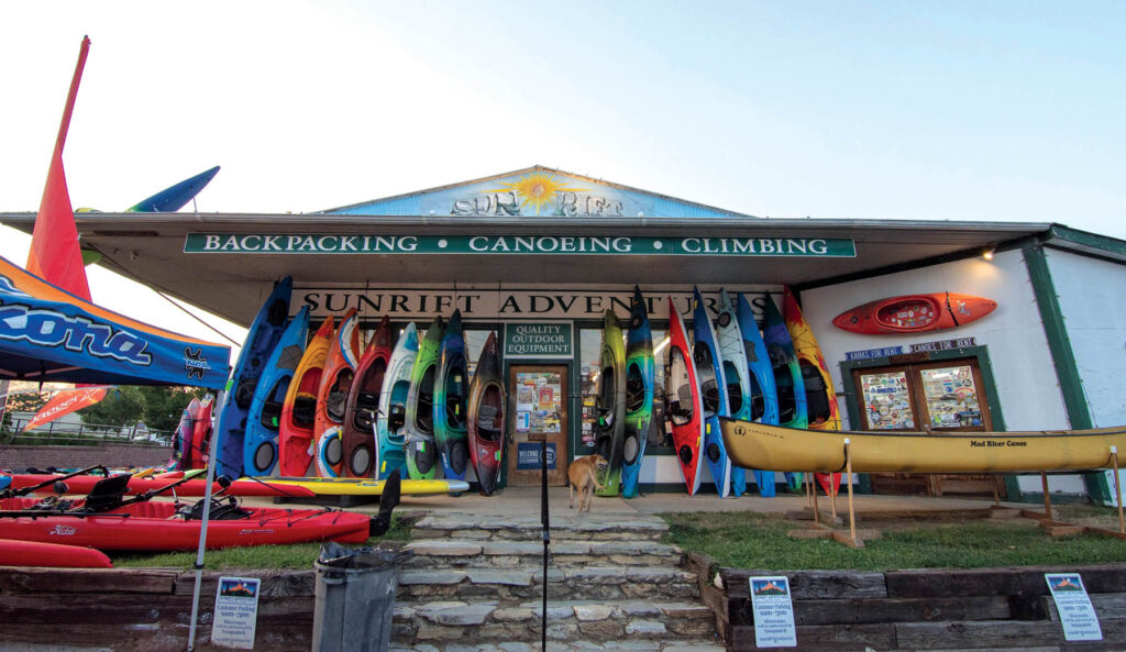 Catered trips on the South Carolina’s Upper Saluda River Blueway are offered by Sunrift Adventures. 