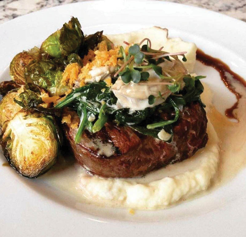 Graze on Main’s filet mignon is aptly named Steak Edith.