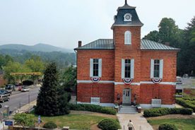 The Transylvania County Courthouse in Brevard.
