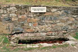 Legend says that George Washington’s used this bathtub.