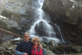 Kurt and Gail at Apple Orchard Falls 2/23/14.