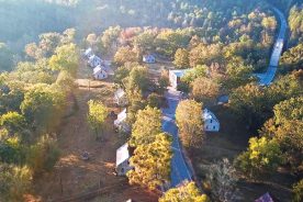 Henry River Mill Village from above.