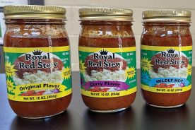 The Royal Red Stew product line includes regular, curry and several degrees of hot.