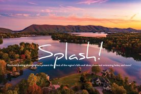 Flying high above a gorgeous sunset at Smith Mountain Lake.