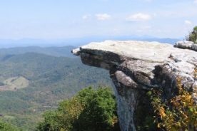 No knob today: McAfee, a popular AT stop near Catawba, VA. Photo by Bob Stimson, courtesy the Appalachian Trail Conservancy.