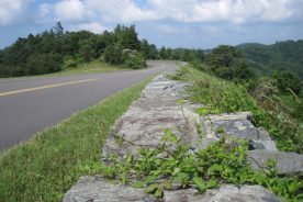 Guard walls were taken apart and reinforced to meet federal highway safety standards.Vegetation is crawling across them now, making them look as though they’ve been there forever.
