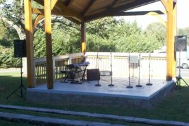 The stage at Hotel Floyd.