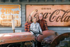 From left to right, the Cooper family, Lisa, Faye and John. They have made Mast General Store an employee-owned enterprise.