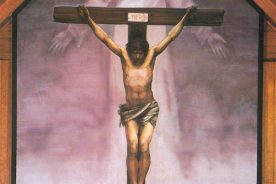 A dedication to the memory of artist Ben Long's grandfather, the 12' x 27' fresco was completed in 1977.