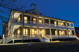 Resoration of The Inn at Foster Falls is the result of years of research on its original construction to assure true-to-history reconstruction.