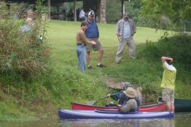 A stop at Camp Dickenson along the New River.