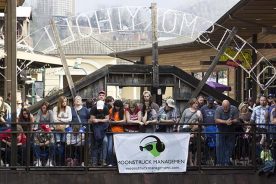 The Soggy Bottom Boys performed at The Holler, just outside the Ole Smoky Distillery, on March 22, 2014, for a first-ever live performance. Ole Smoky Moonshine hopes that these free concerts are just the beginning of many shindigs that will unify the citizens of Gatlinburg, Tenn. with the thousands of visitors who make their way into this magical holler every year.