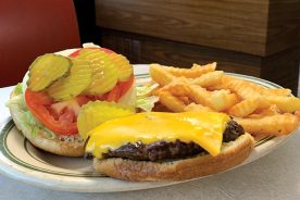 At the Hob-Nob, the emu burger is a heart-healthy alternative to ground beef.
