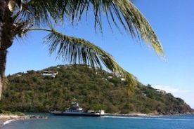 The view from our back porch at Coconut Coast Villas.