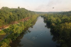 The James River, above Lynchburg, Va.: the view from the train.