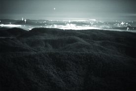 Ed Phillips took this shot of the lights at night.