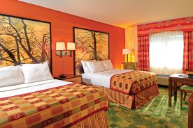 Resort rooms are all redone, with sitting rooms included.