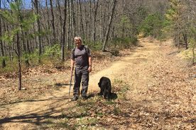 Kurt and Cookie along the lonesome Glenwood Horse Trail