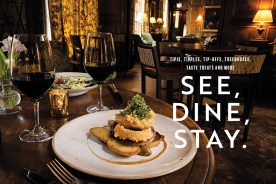 Highlands, North Carolina’s Old Edwards Inn and Spa offers sumptuous fare in its Hummingbird Lounge and other dining areas.