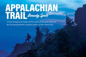 Newfound Gap to Charlies Bunion: Follow U.S. 441 south from Gatlinburg, Tennessee, to the Newfound Gap parking area in Great Smoky Mountains National Park. Take the A.T. 4.1 miles to Charlies Bunion. The first 2.5 miles is rather difficult with a large elevation gain, rocks and roots. The remaining 1.6 miles along the ridge line offers beautiful views of the forest and of the Smokies. Once you reach Charlies Bunion, be cautious of the drop-offs on each side as you take in one of the most iconic views of the A.T.