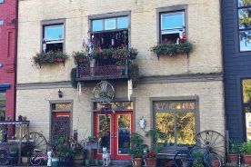 Most of Thomas’s Front Street storefronts have been restored, with living space above thriving galleries and antique shops.