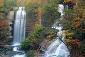 Twin Falls are in the Upper Eastatoe Gorge tract in Pickens County.