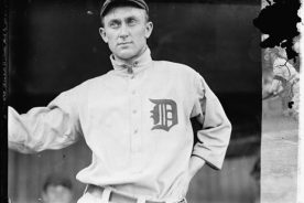 Ty Cobb reached the big-league Detroit Tigers in 1905 at age 18, three weeks after the death of his father. Photo: from the National Photo Company Collection, Library of Congress.