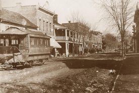 The first Tazewell trolley was horse-drawn.