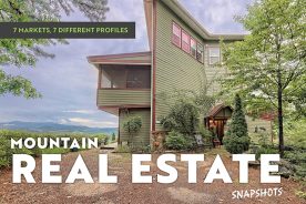 This distinctive 4,000-square-foot 
home with views is in Lakemont, Georgia 
and at press time was listed at $725,000.