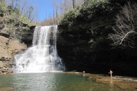 Swimmers at Cascades