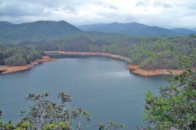 The pretty water body is surrounded by a series of four loop trails that total 42 miles of great riding.